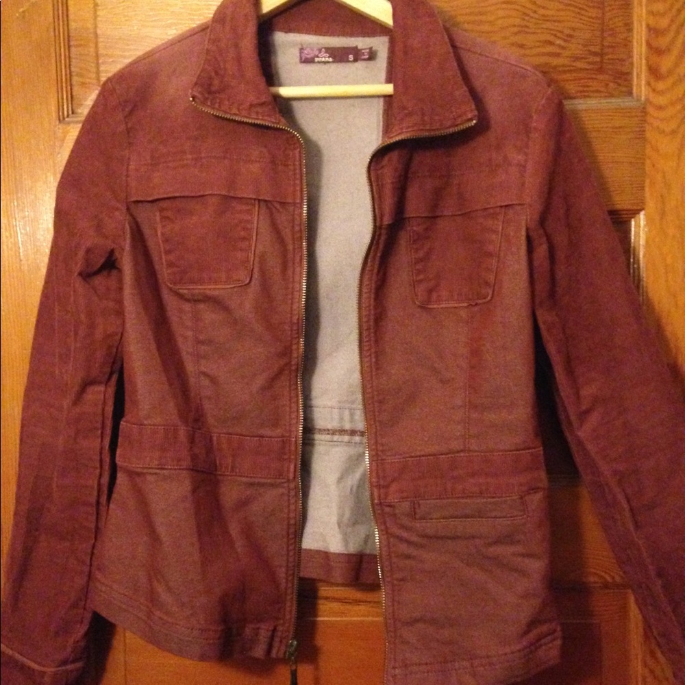 prAna size Small burgundy jacket